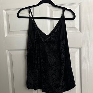 Ariat Black Velvet Camisole Tank Top